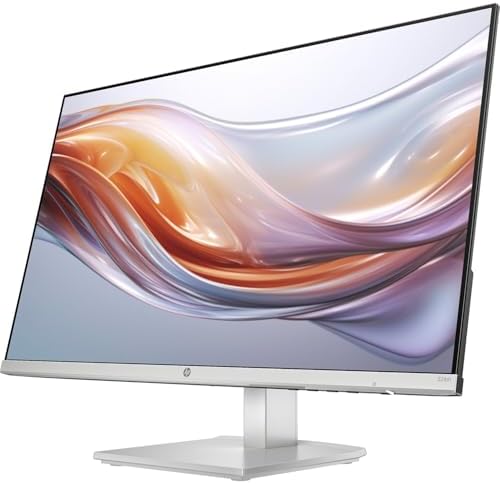 HP Series 5 23.8 Inch FHD Height Adjust Desktop Monitor 524sh 100Hz IPS Anti-Glare Eye Ease 5ms 300 nits HDMI Port Energy Star Certified for Computer PC, Silver 94C19AA (Renewed) - Image 2