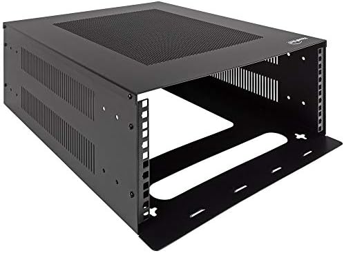 NavePoint 4U Server Rack, Vertical/Horizontal Wall Mountable Rack with Vented Enclosure for 19" IT Equipment, Cable Modems, Telecom, A/V - Image 3
