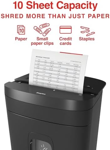 Staples 10-Sheet Micro-Cut Paper Shredder, Anti-Jam, 5-Gal Bin, Black - Image 2