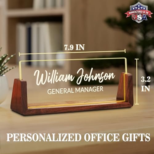 Ship Next Day Custom Name Plate for Desk, Acrylic Office Desk Accessories - Image 4