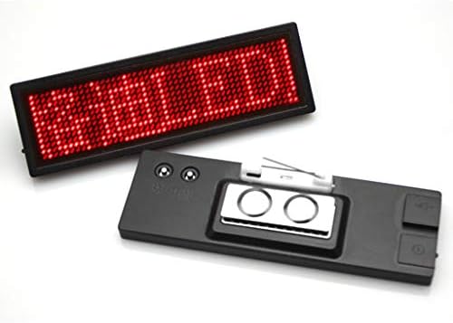 LED Name Tag for Business Rechargeable LED Card Screen for Hotel Party Supermarket School and Restaurant 4 Colors Name Message Tag - Image 5