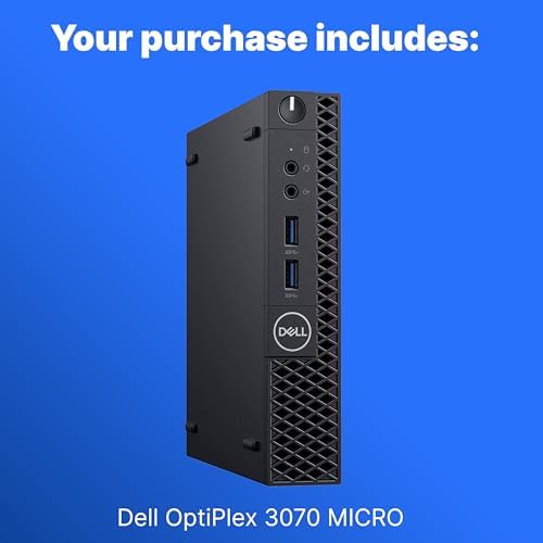 Dell Optiplex 3070 Micro PC | Windows 11 Pro | Intel i5-9500 | 8GB RAM + 250GB SSD | 5G WiFi + BT | Mini Desktop Computer (Renewed) - Image 4