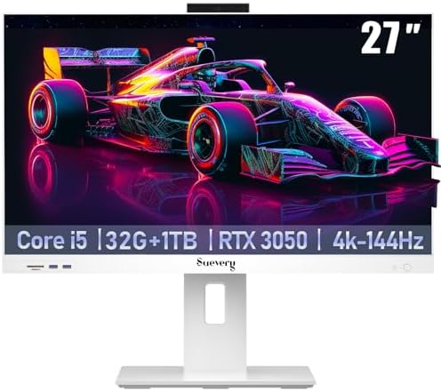 suevery Prebuilt All-in-One Desktop Computer 27Inch Core I5 14400F 32G RAM by suevery