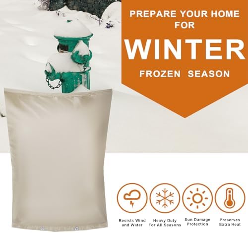 Backflow Preventer Insulation Cover,Pipe Insulation,Outdoor Pipe Covers For Winter Freeze Protection,Outdoor Faucet Covers For Winter Freeze Protection,Insulated Pipe Covers For Outside (16w*26h) - Image 7