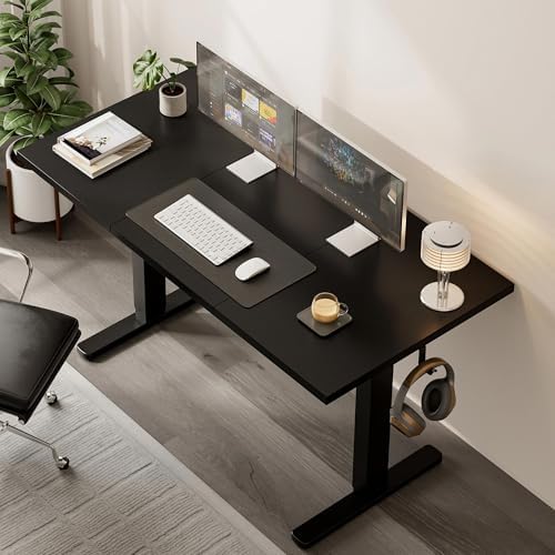 Acrolix 48x24 Electric Standing Desk with Cable Net, Black - Image 2