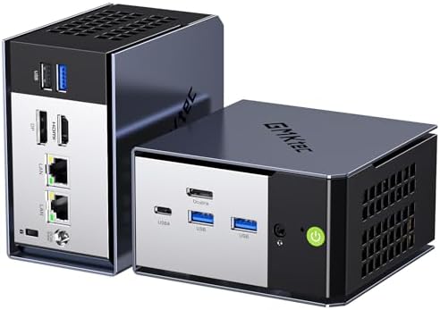 GMKtec K16 Mini PC Gaming Desktop Computer AMD Ryzen 7 7735HS (8C/16T 4.75Ghz) 32GB LPDDR5 6400MT/s RAM + 512GB Hard Drive SSD, Dual NIC LAN 2.5GbE, Oculink, USB4, HDMI, USB-C by GMKtec