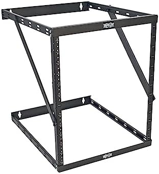 Tripp Lite 8U/12U/22U Expandable Wall-Mount 2-Post Open Frame Rack, Adjustable Network Equipment Rack, UPS Depth, 23.5" Deep (SRWO8U22DP) by TrippLite