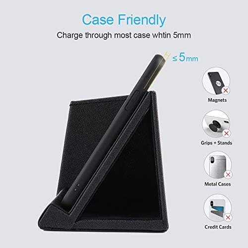 COSOOS Fast Wireless Charger with Desk Organizer, Desk Phone Charger Compatible with 15/15 Pro/15 Pro Max/14/13/12/11/XS/8 Plus, Galaxy S21/S20+/S10/Note 10/Note 9/(No AC Adapter) - Image 4