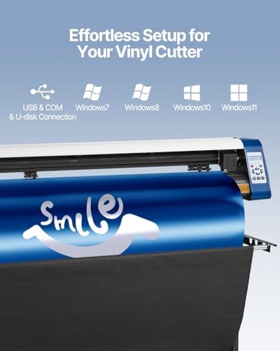 VEVOR Vinyl Cutter Machine 53" Semi-Automatic Vinyl Printer Cutter Machine - Image 3