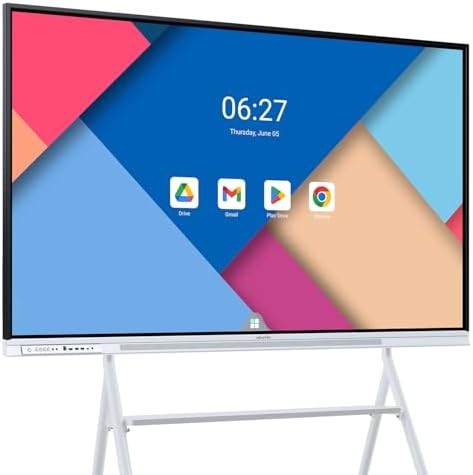 75 Inch 4K Smart Board, Google EDLA-Certified Interactive Whiteboard by NEWORK