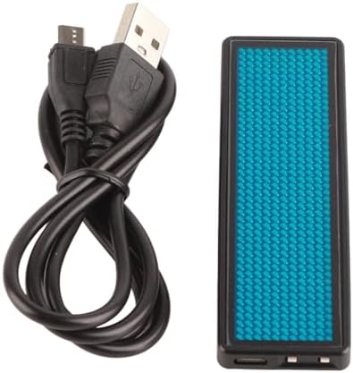 Dioche Blue Led NLED Name Badge Scrolling Message Tag - Display Up to 550 Chinese Characters/750 English Characters - Ideal for Airports, Malls, and Events - Rechargeable, Bright, and (Blue) - Image 6