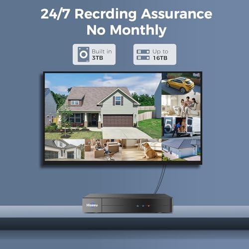 Hiseeu 4K Wired Security Camera System,8PCS 8MP CCTV Cameras,3TB HDD - Image 6
