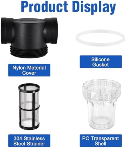 SPEEDWOX 1 Inch Sediment Filter Pressure Washer Filter Female In-Line Strainer Large Flow Pipe Diameter Universal 1-Inch Threaded Connection for RV Water Systems Outdoor Gardening Pressure Washer - Image 3