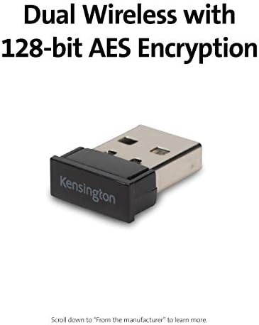 Kensington Pro Fit Ergonomic Wireless Mouse - Black (K75404WW) - Image 3