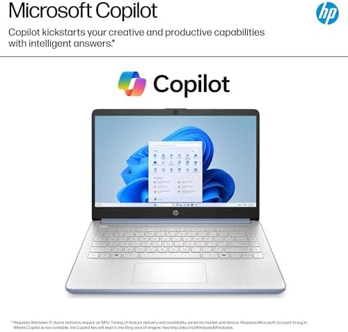 HP 14" Laptop 2025 Business Student Slim Computer, Lifetime MS Office, Copilot AI, Quad-Core Intel CPU, 16GB RAM, 628GB Storage (128GB UFS+500GB Ext), MarxsolAccessory, Wi-Fi 6, Win 11 Pro, Sky Blue - Image 5