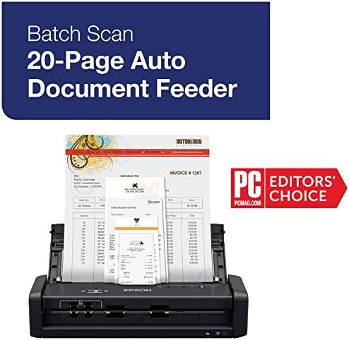 Epson Workforce ES-300W Wireless Color Portable Document Scanner with ADF for PC and Mac Sheet-fed, Duplex Scanning - Image 5
