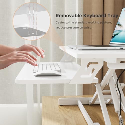 JOY worker 32" Standing Desk Converter, Height Adjustable Stand Up Riser - Image 6