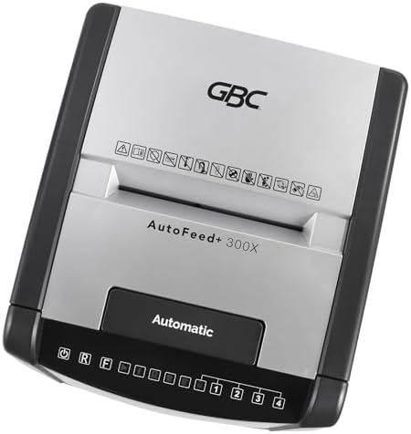 GBC Paper Shredder, Auto Feed+, 300 Sheet Capacity, Super Cross-Cut, Office Shredder, 300X (WSM1757608) - Image 5