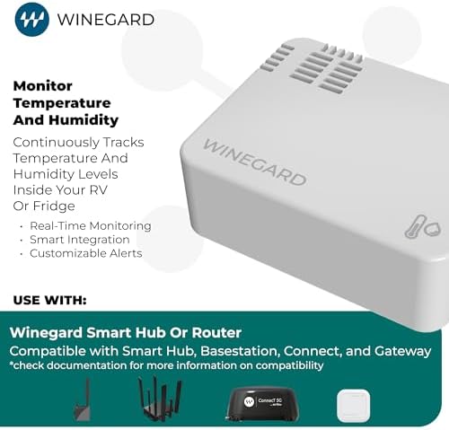 Winegard RV Halo Smart Temperature & Humidity Sensor HS-TMP1 - Image 3