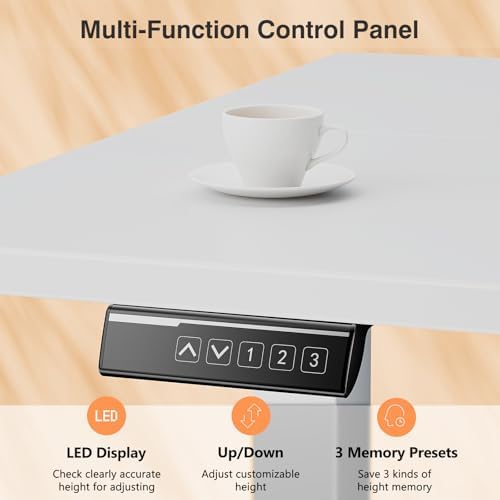 Sweetcrispy Electric Standing Desk, Computer Desk, 48x24 Inch - Image 4