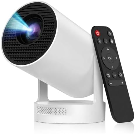 Mini Projector with WiFi and Bluetooth, Support 4K 1080P by Unknown