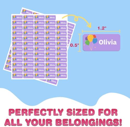 Custom Personalized Name Labels for Kid Waterproof Name Stickers Tags - Image 3