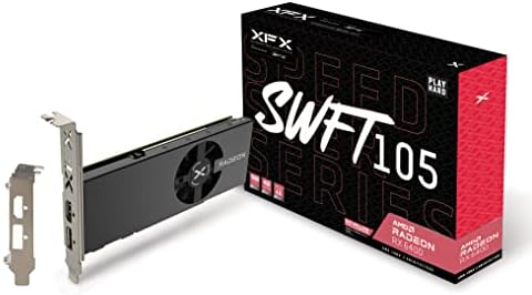 XFX Speedster SWFT105 Radeon RX 6400 Gaming Graphics Card with 4GB GDDR6, AMD RDNA 2 RX-64XL4SFG2 by XFX