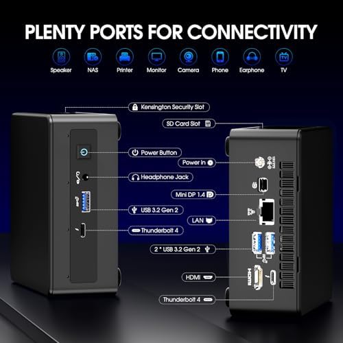 Intel NUC 11 NUC11PAHi7 Panther Canyon Mini PC, i7-1165G7, 32GB RAM, 1TB SSD, Mini Computers Windows 11 Pro for Business Home Office, Support 8K/WiFi 6/4K Quad Display/Bluetooth 5/Thunderbolt 3 - Image 4