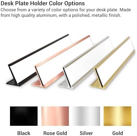 Custom Engraved Desk Plate | Personalized with your Name and Title | Perfect Decor for Office, Business, or Home | Multiple Font and Color Options | 2x8" or 2x10" (Walnut w/White Letters, 2x8") - Image 3