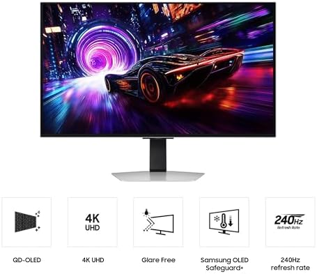 Samsung 32” Odyssey QD-OLED G8 (G81SF), 4K, 240Hz Gaming Monitor - Image 2