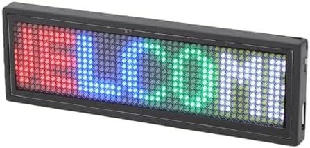 Pomya LED Name Badge, Programmable LED Name Tag with App Control 12x48 Pixels Display, Reusable Sign for Restaurant Store Exhibition Hotel, Magnet and Pin Fastening, Rechargeable - Image 5
