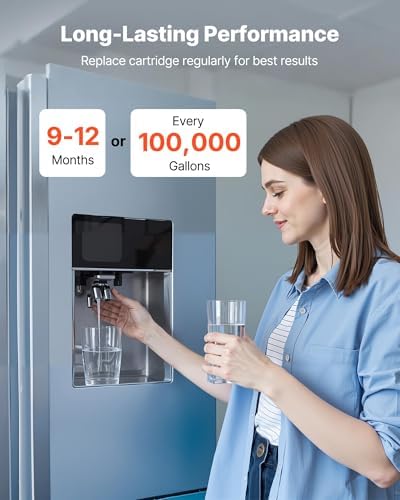 VEVOR Whole House Water Filter Replacement Cartridge, 4.5" x 20" Iron & Manganese Reducing Replacement Filter for 3-Stage Whole Home Water Filtration System, Reduce Chlorine, Bad Taste, Odor - Image 5