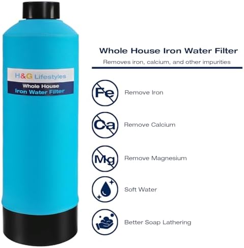 H&G Lifestyles Whole House Water Filter System, Iron and Manganese Filter - Image 3