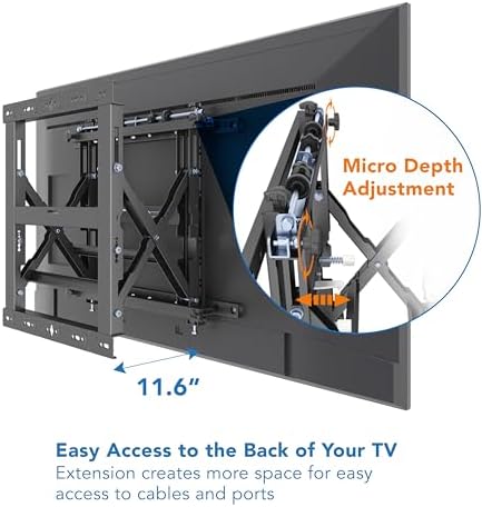 Mount-It! Pop-Out Video Wall Mount, 37-70", UL Certified - Image 4