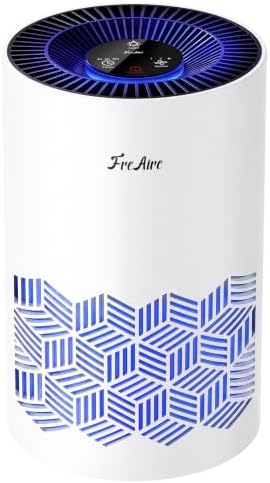 FreAire Air Purifiers for Bedroom Up to 1086 Ft², KN6391RGB, White by FreAire