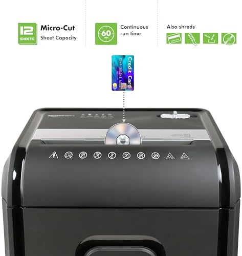Aurora AU1275MB High-Security 12-Sheet Micro-Cut Paper and CD/Credit Card Shredder/ 5.7-Gallon Pullout Basket/60 Minutes Run Time - Image 2