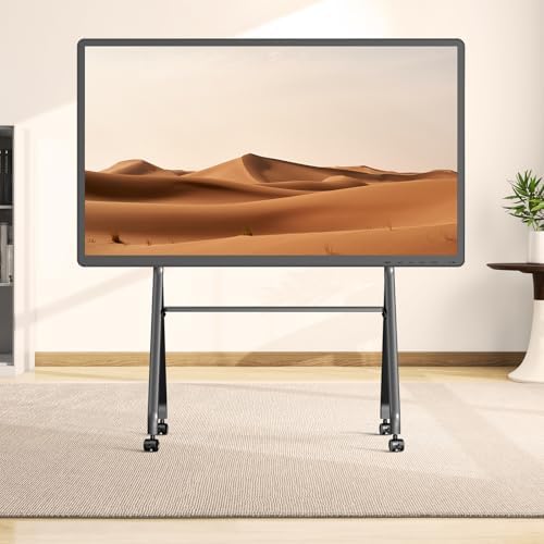 Smart Board Stand with Wheels, 55/65/75/86'' Interactive Whiteboard Stand, Mobile Stand with Four Lockable Wheels, COOLHOOD Stable and Easy to Move for Home Office School Classroom (Only Stand) - Image 5