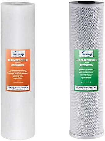 iSpring F2WGB22B 4.5" x 20" 2-Stage Whole House Water Filter by iSpring