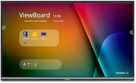 ViewSonic IFP9851 98 Inch 4K ViewBoard Interactive Smart Board with Integrated Education Software, Android 14, Google EDLA, 50-Point Touch, Built-in Microphone, HDMI, VGA, USB Hub, and USB C Inputs by Unknown