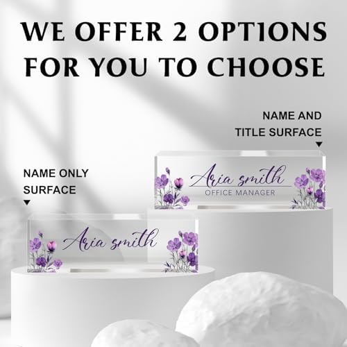 Custom Name Plate for Desk, Acrylic Desk Name Plate Personalized, Employee Appreciation Gifts, Office Desk Accessories for Woman Teacher Nurse, Coworker Gifts for Manager Assistant - Image 5