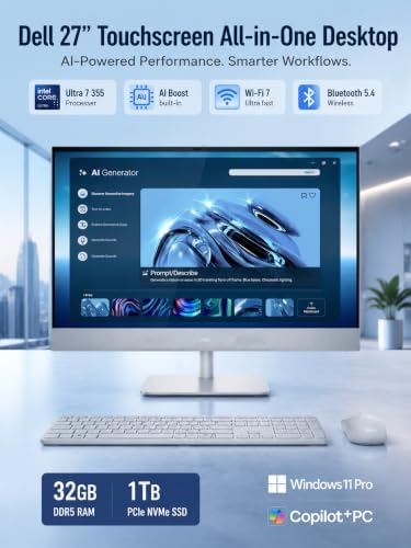Dell 27 Touchscreen All-in-One Desktop Computer 2026 PC, Ultra 7 32GB + 1TB - Image 2