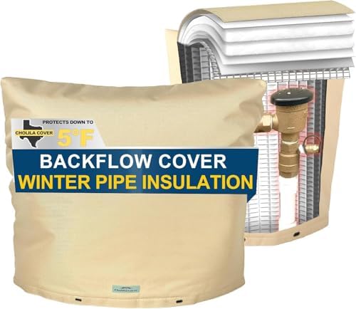 40"x36" Insulated Backflow Cover, Khaki, 7-Layer by CholilaCover