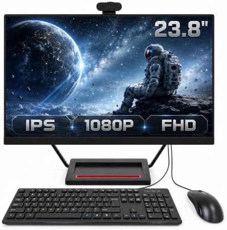 All-in-One PC 23.8" IPS, Wireless Charging Base & Webcam by MECHAZER