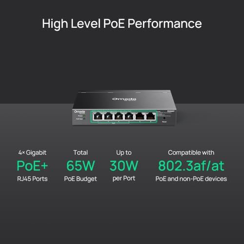 Omada ES206GP, 6 Port Gigabit Easy Managed PoE Switch - Image 3