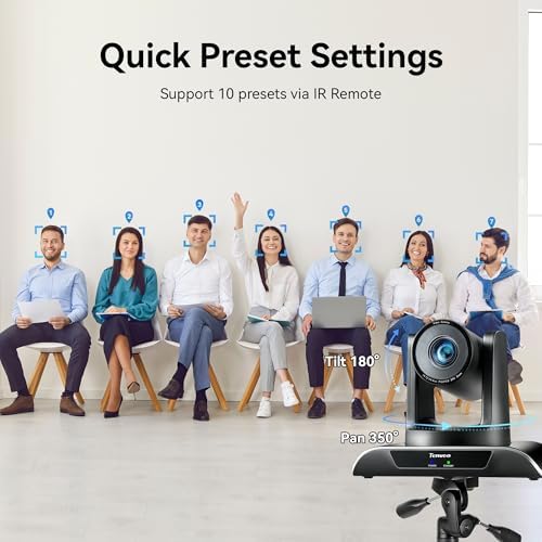 Tenveo 20X Optical Zoom PTZ Camera with AI Auto-Tracking, USB 3.0/HDMI, FHD 1080P60 for Video Conferencing, Live Streaming, Church, Education, Zoom, Teams & OBS - Image 6