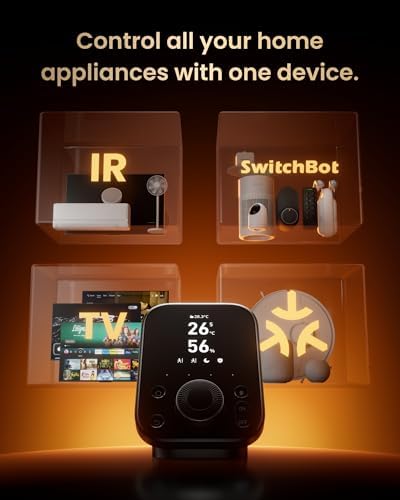 SwitchBot Hub 3 (3rd Gen), Smart Home Hub with 2.4" IPS Screen & Knob Control, WiFi Thermometer Hygrometer, IR Remote (Matter/Bluetooth 200m), Alexa/Google/Apple Home Compatible - Image 2