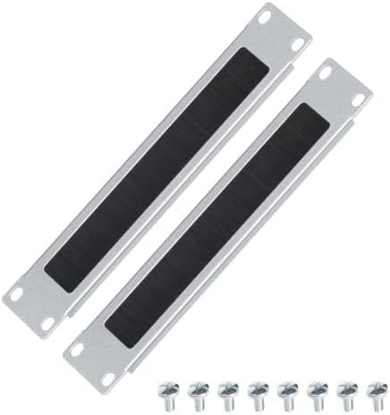 1U Brush Panel Cable Management for 10" Sturdy Stackable Network Rack by Unknown