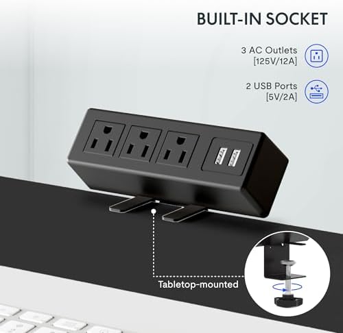 FLEXISPOT EN2 48"x24" Standing Desk with Power Strip Bundle, Black - Image 3