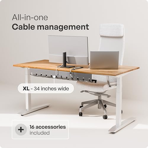 PAMO Cable Management Under Desk, Set of 2 - Grey/Silver - Image 2