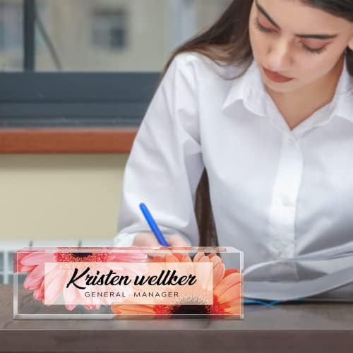 Custom Acrylic Name Plate for Office - Personalized Desk Decor for Women & Men, Employee Appreciation Gifts for Boss, Manager, Teacher, Nurse - Image 3